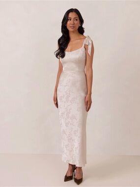 Park & Fifth Mercer Dress - Stone Jacquard